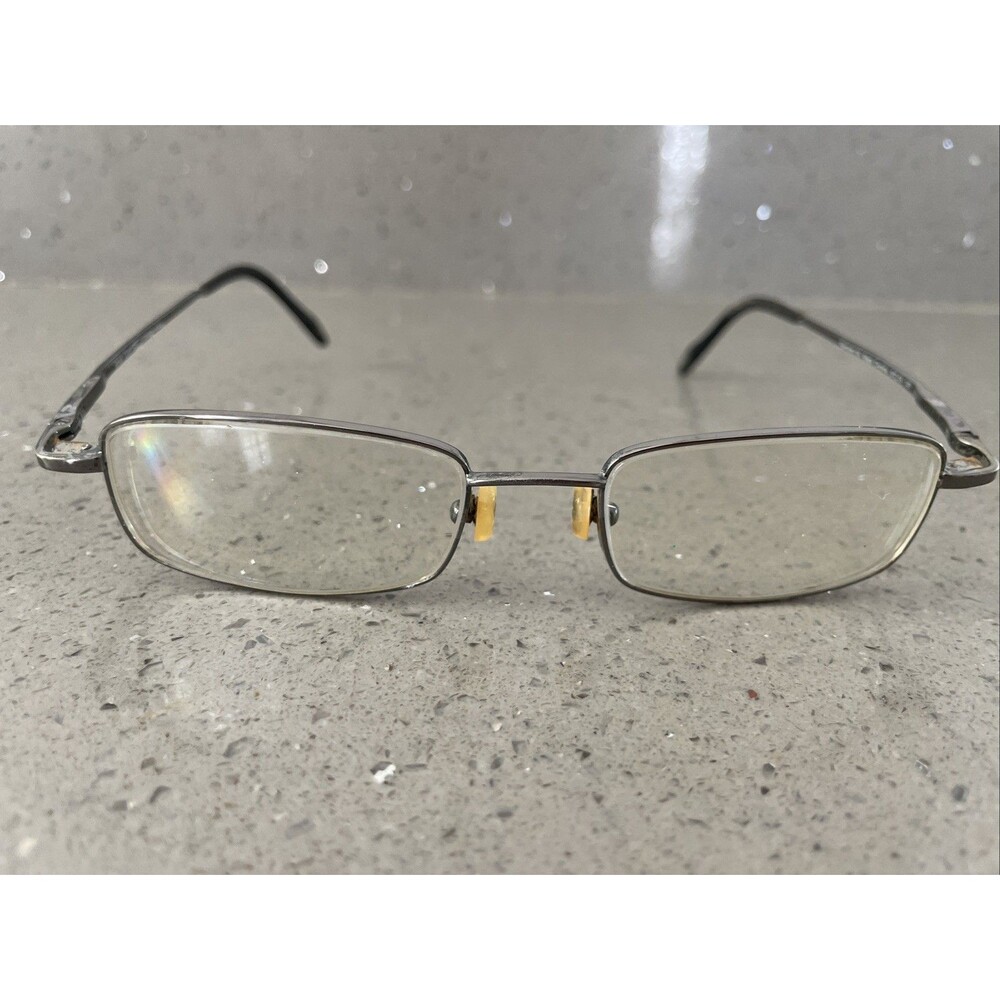 SMART CLIP Eyeglasses Frames ONLY 505T TITANIUM Black Chrome 54-18-140 full rim